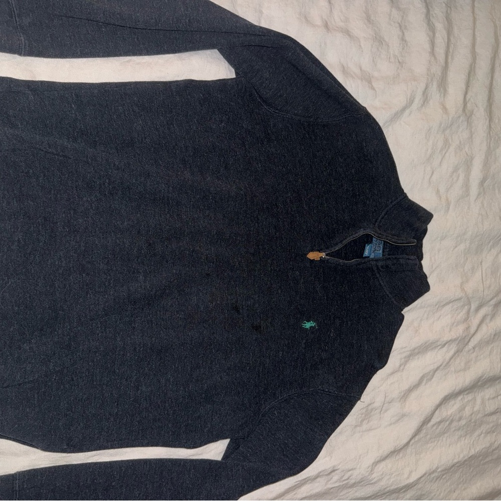 Ralph Lauren Gray Zip Up Sweater